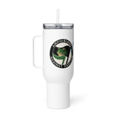 Amphibians Against Fascism - Travel Mug
