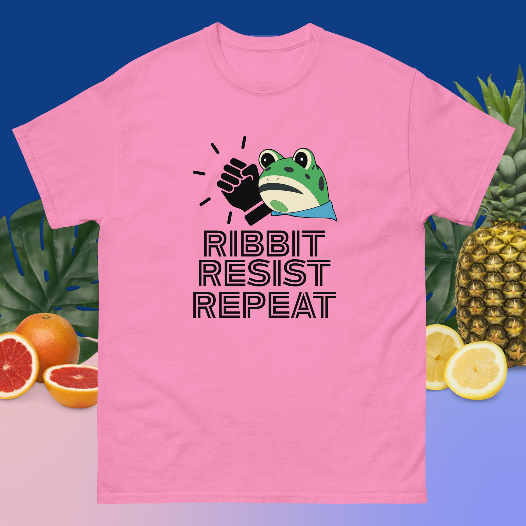 Amphifa Rebel Frog T-Shirt – Ribbit, Resist, Repeat | Light Colors - Image 10
