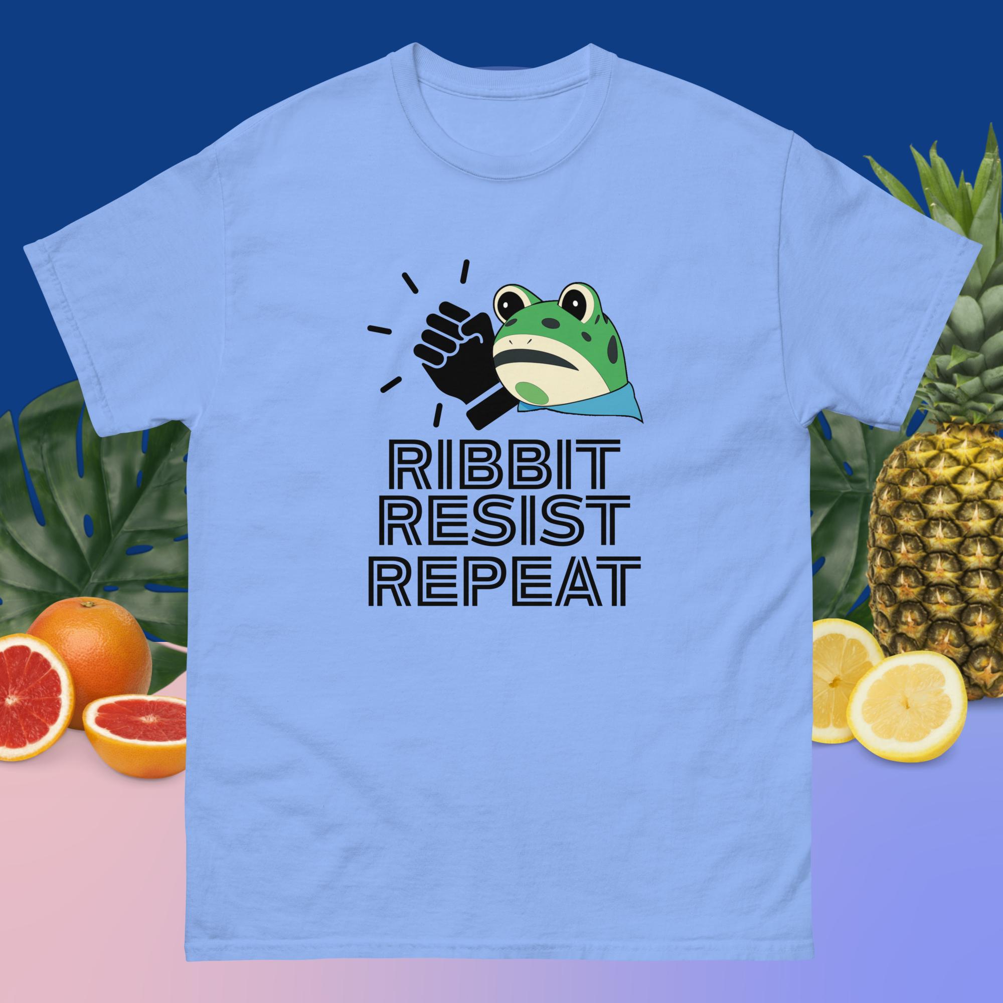 Amphifa Rebel Frog T-Shirt – Ribbit, Resist, Repeat | Light Colors - Image 11