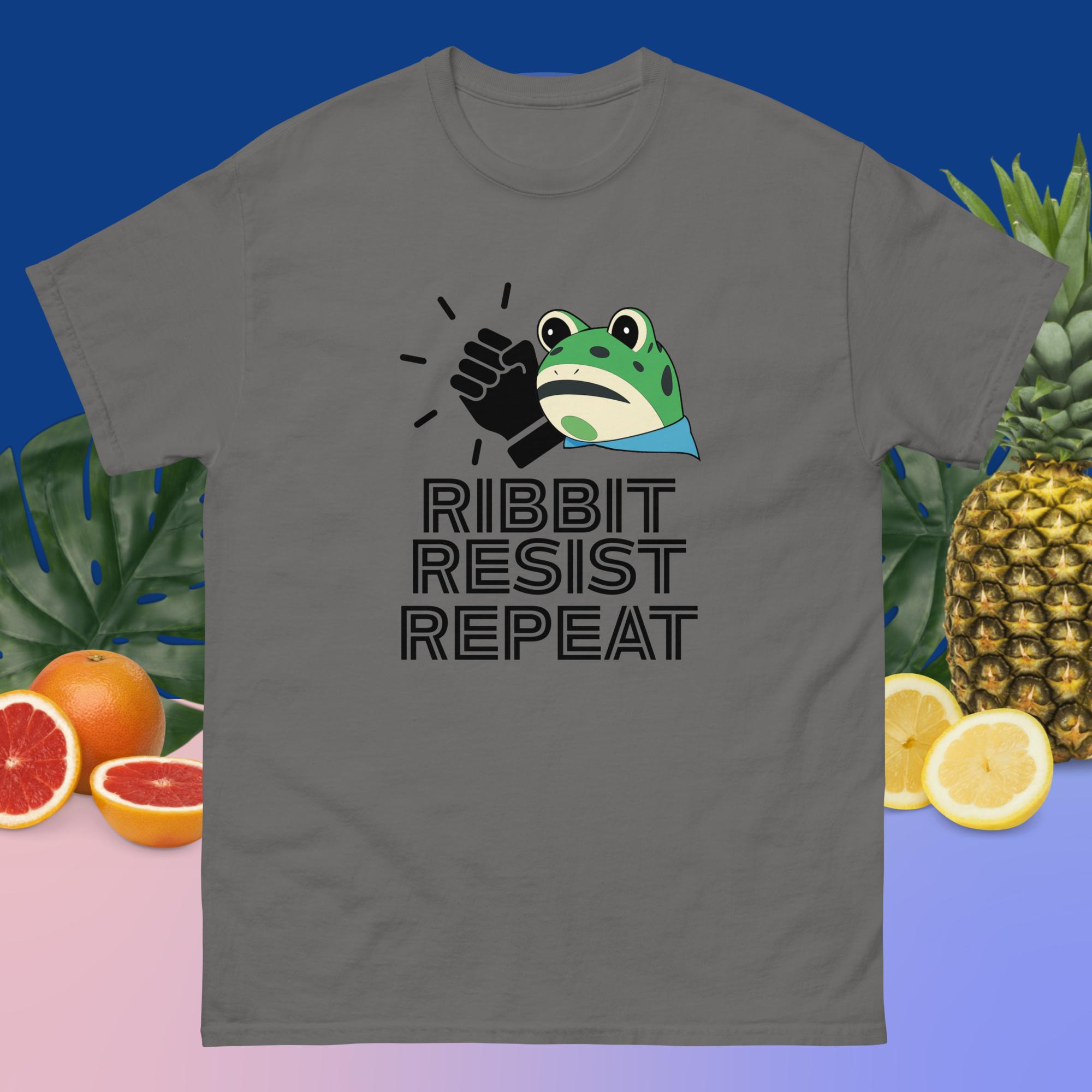 Amphifa Rebel Frog T-Shirt – Ribbit, Resist, Repeat | Light Colors - Image 8