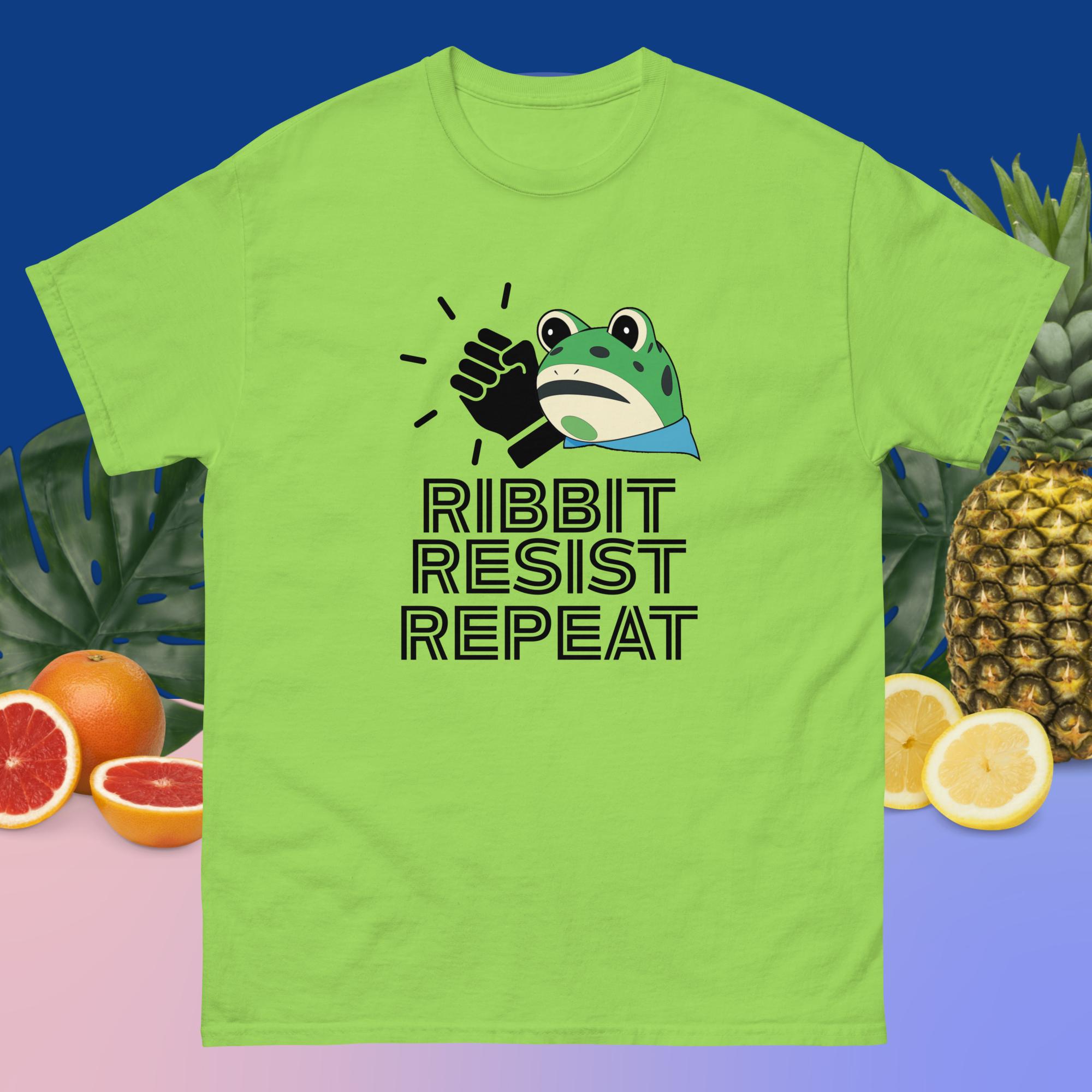 Amphifa Rebel Frog T-Shirt – Ribbit, Resist, Repeat | Light Colors - Image 12
