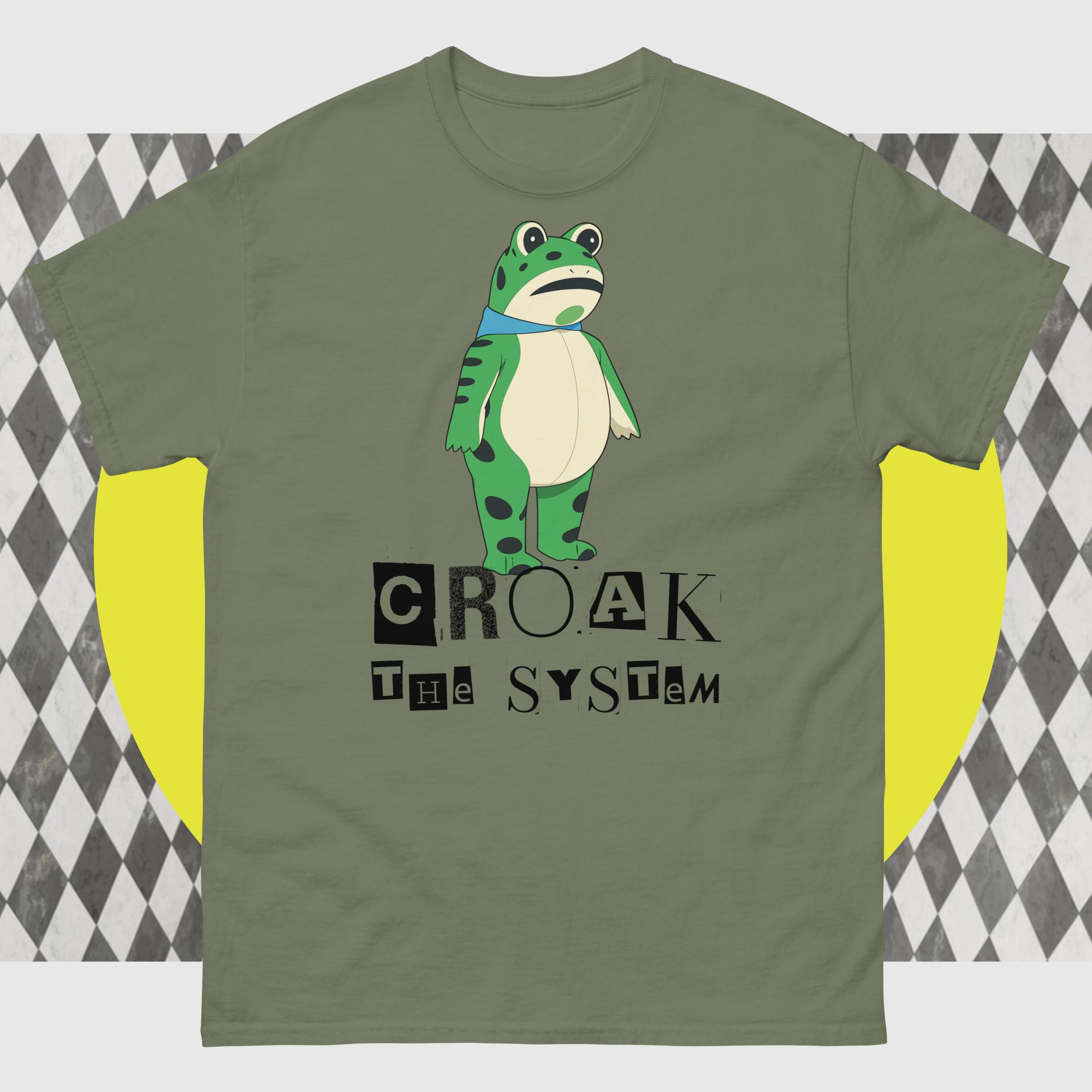 Amphifa Rebel Frog T-Shirt - Croak The System | Light Colors - Image 9