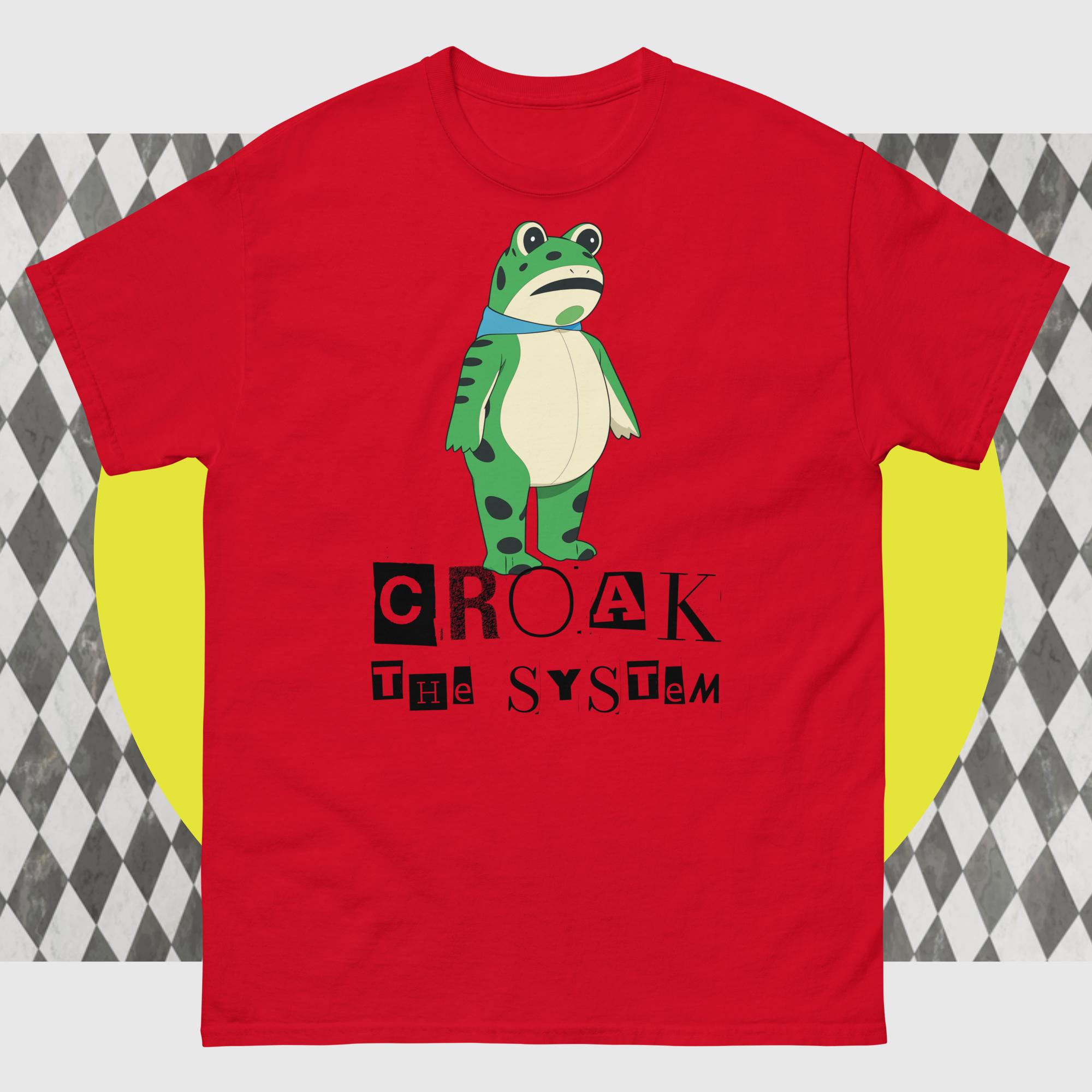 Amphifa Rebel Frog T-Shirt - Croak The System | Light Colors - Image 2