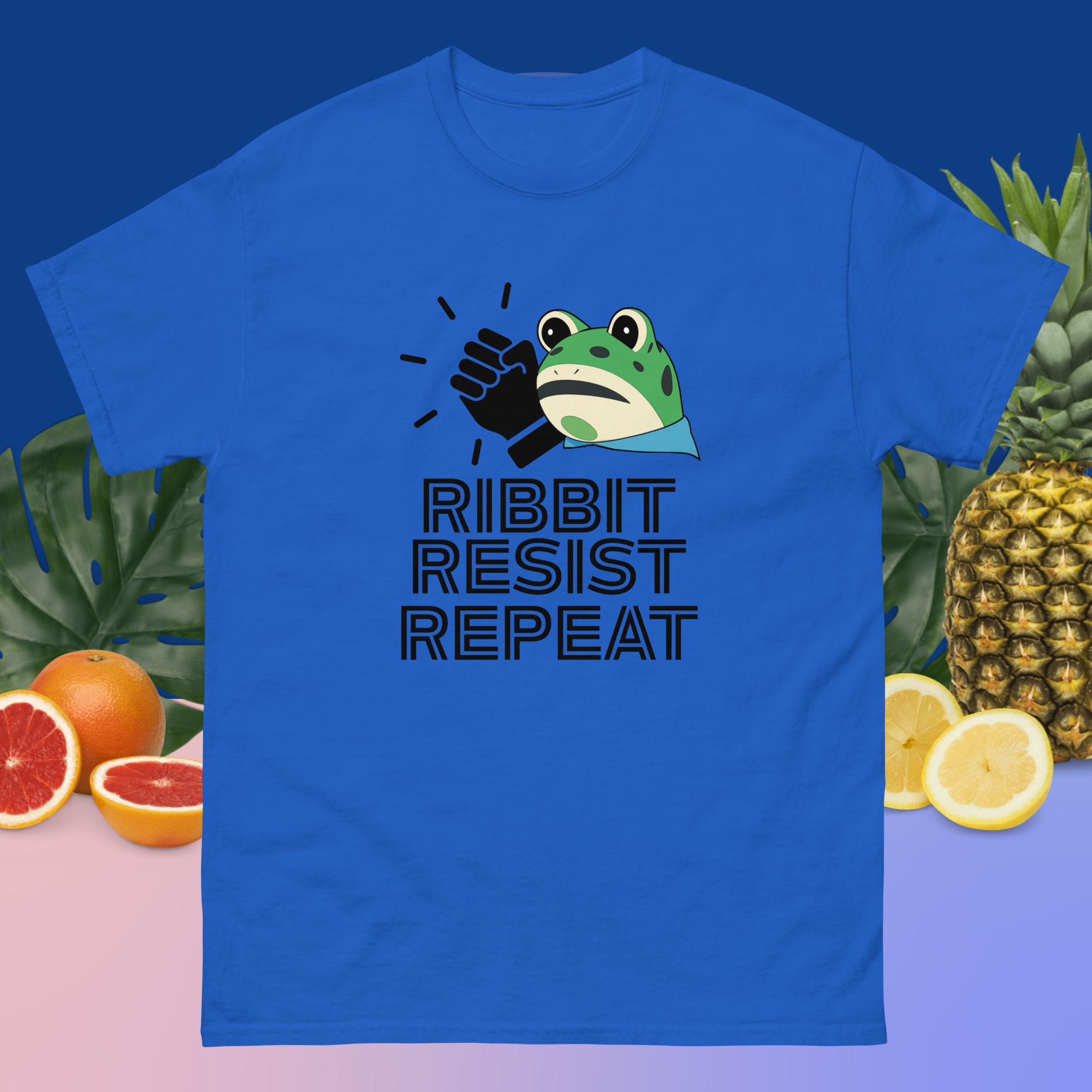Amphifa Rebel Frog T-Shirt – Ribbit, Resist, Repeat | Light Colors - Image 7