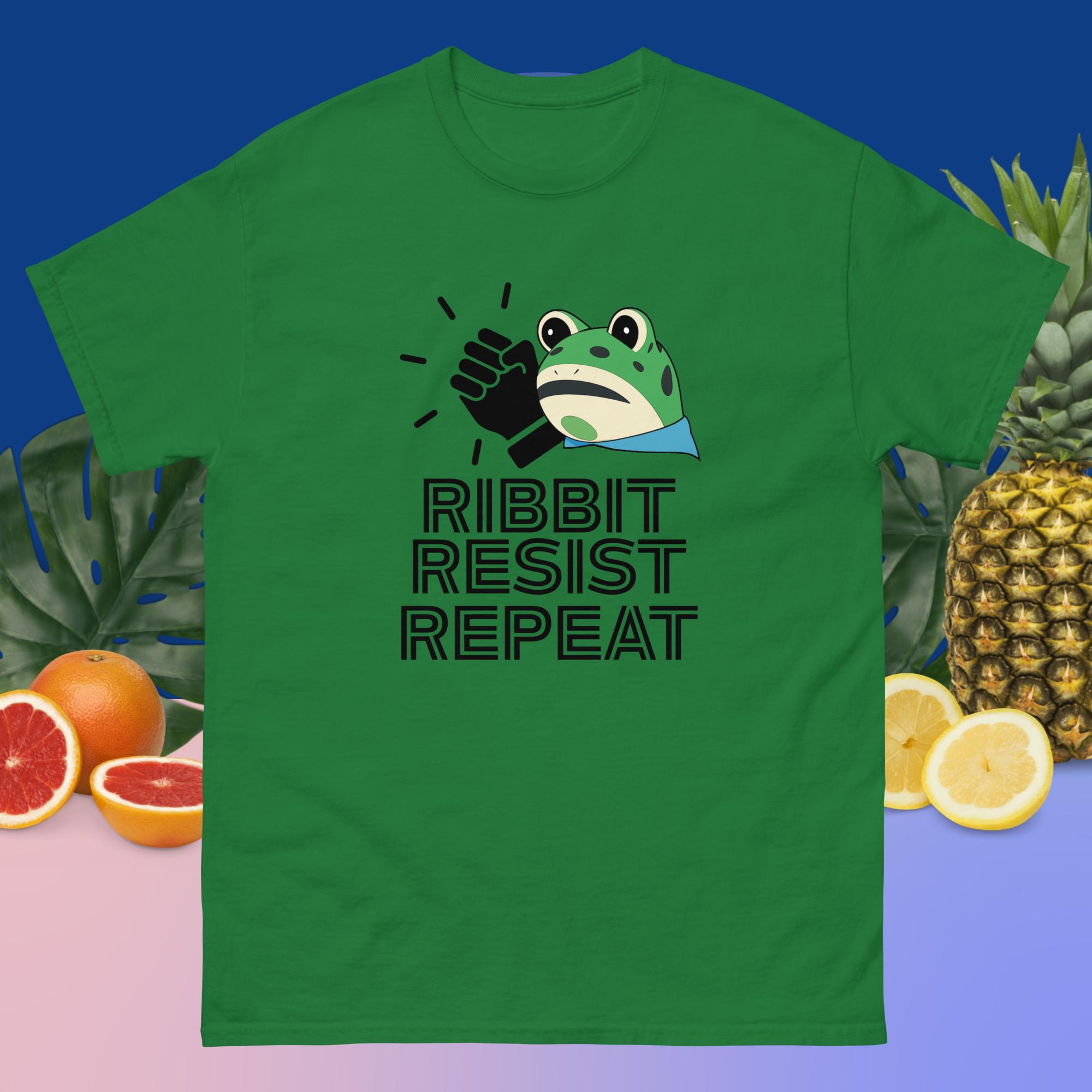 Amphifa Rebel Frog T-Shirt – Ribbit, Resist, Repeat | Light Colors - Image 15