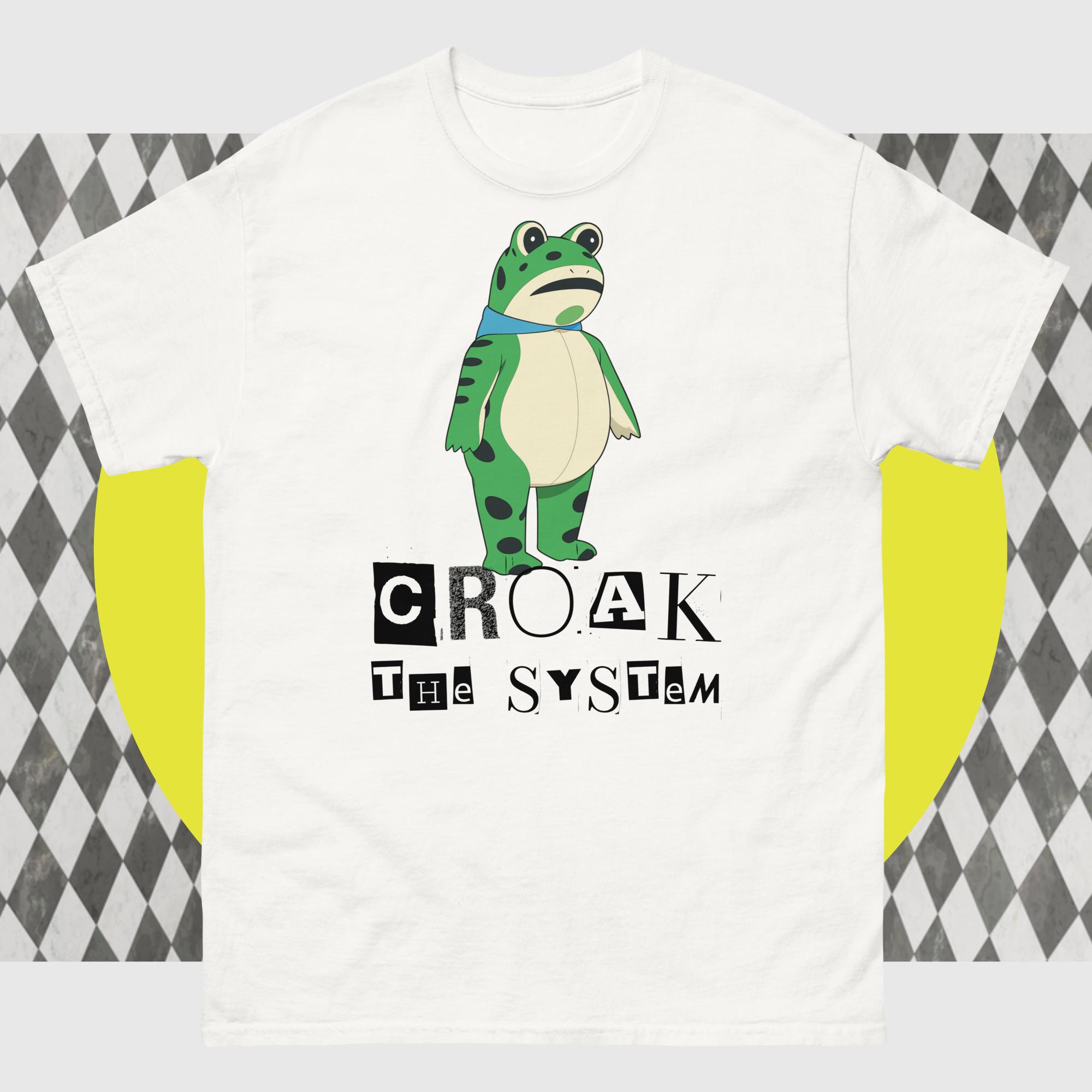 Amphifa Rebel Frog T-Shirt - Croak The System | Light Colors