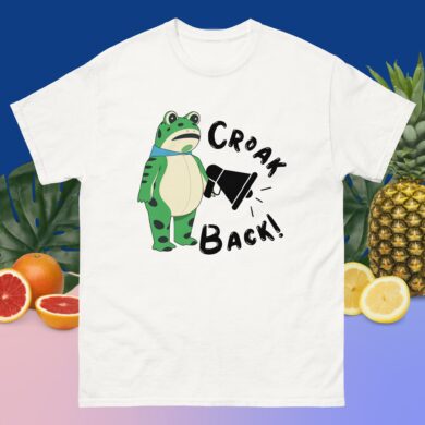 Amphifa Rebel Frog T-Shirt – Croak Back | Light Colors